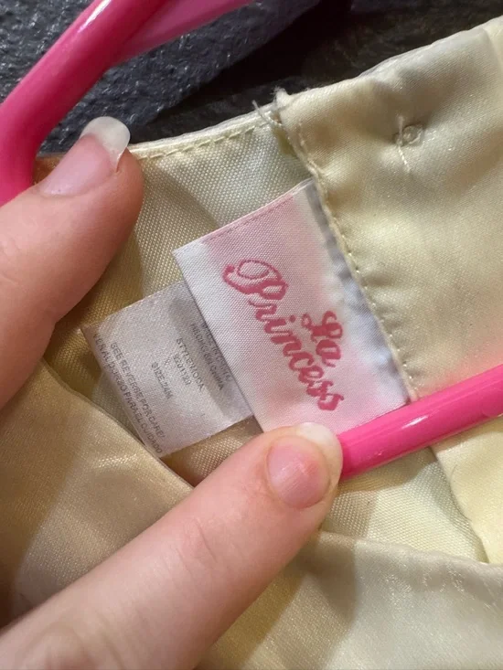 Ivory Floral Organza Girls' Formal Dress - Picture 3 of 4